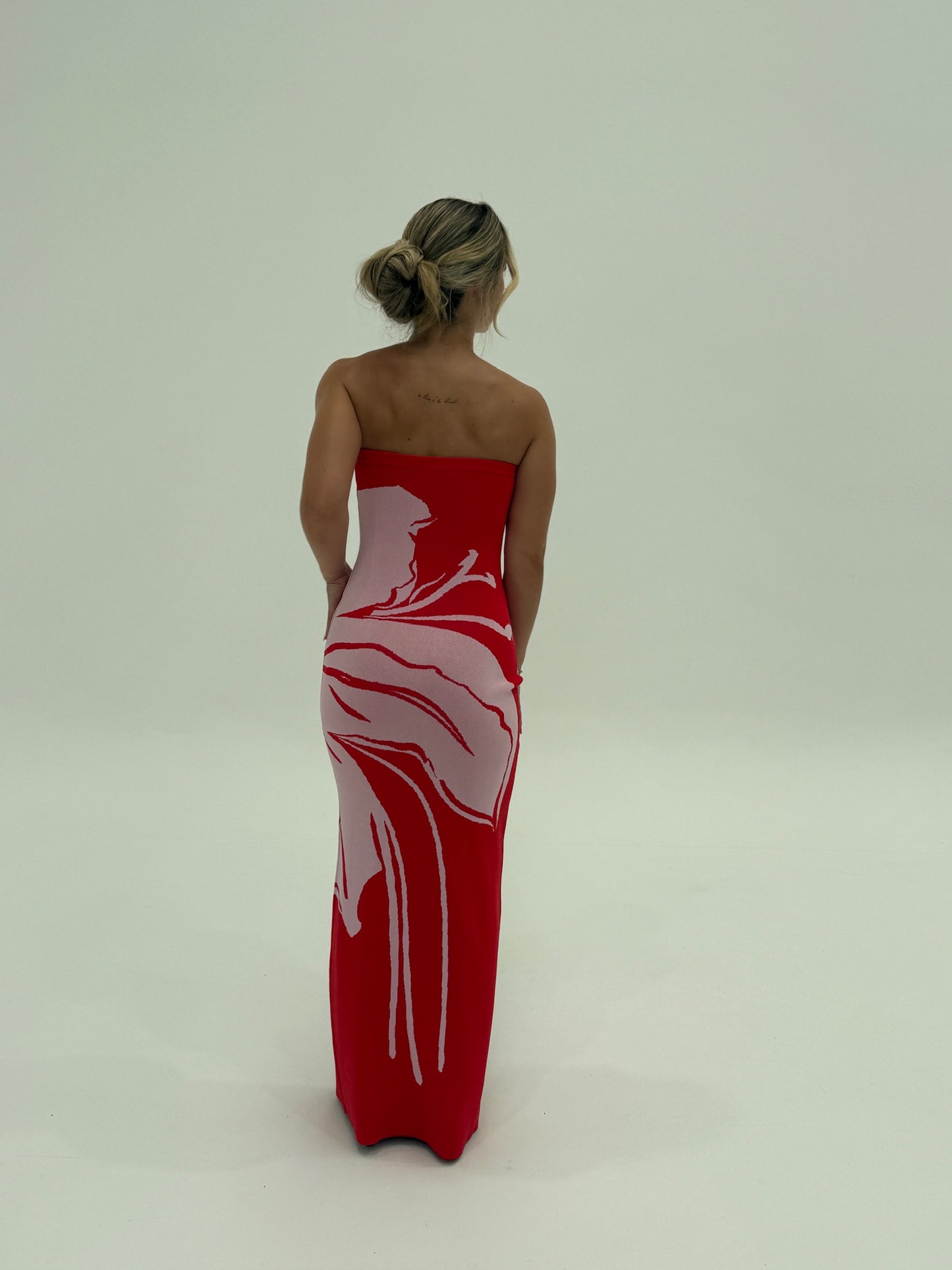 Aloha Strapless Knit Maxi