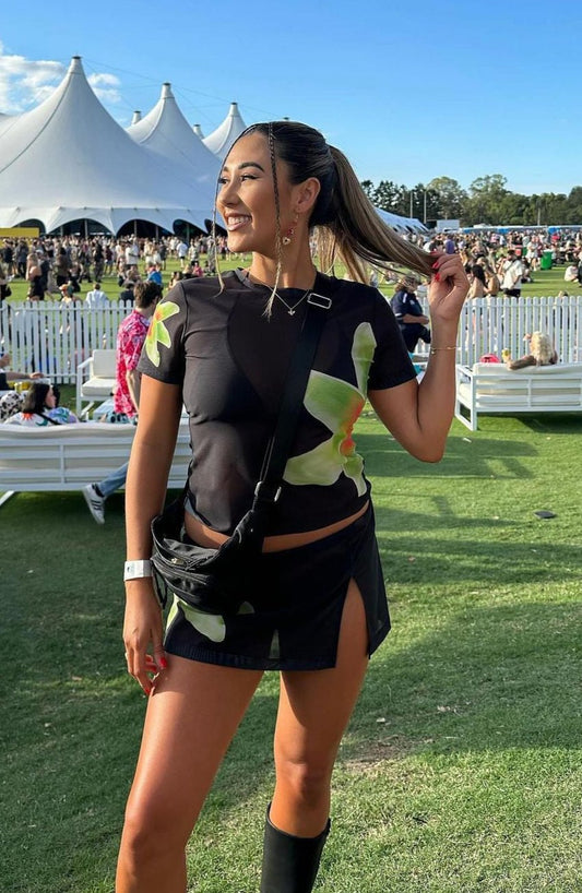 With Harper Lu Lime Lilly Mesh Set